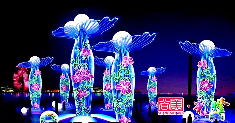 夏夜燈光璀璨，自貢燈會(huì)閃亮新疆伊犁